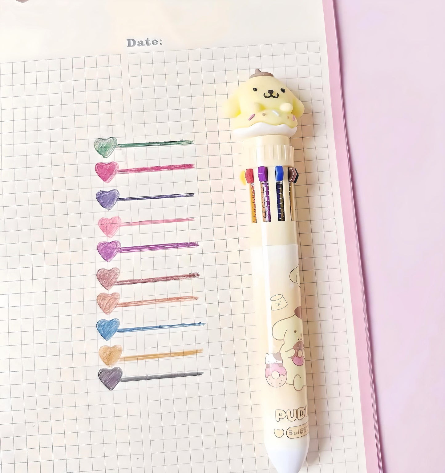 Hello Kitty and Friends 10 Colors 0.5mm Ballpoint Pens