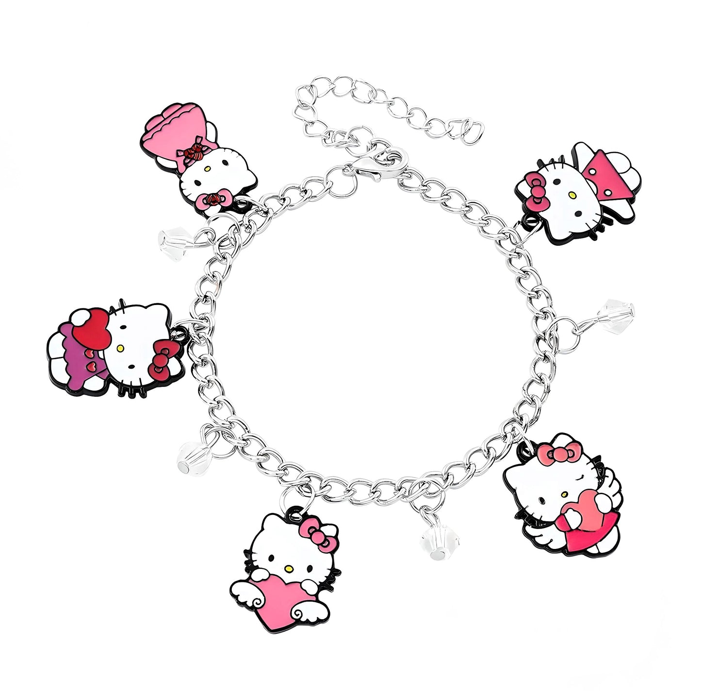 Hello Kitty Dangle Charm Bracelet